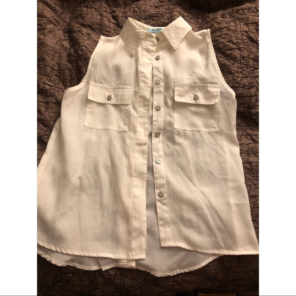 5/$25 Off White Button Down